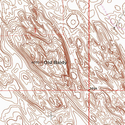 United States Geological Survey Old Baldy, CO (1971, 24000-Scale) digital map