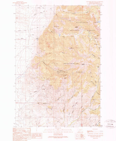 United States Geological Survey Old Baldy Mountain, MT (1989, 24000-Scale) digital map