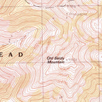 United States Geological Survey Old Baldy Mountain, MT (1989, 24000-Scale) digital map