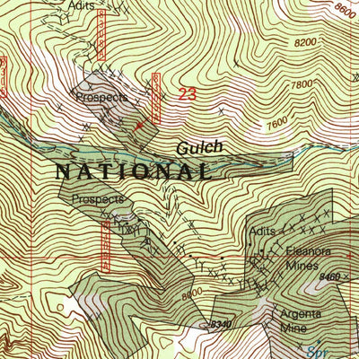 United States Geological Survey Old Baldy Mountain, MT (1997, 24000-Scale) digital map