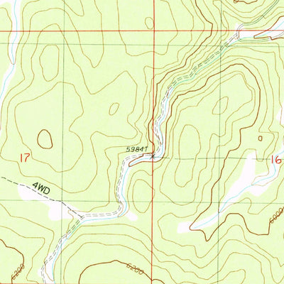 United States Geological Survey Old Baldy Mountain, SD-WY (1984, 24000-Scale) digital map