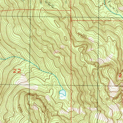 United States Geological Survey Old Baldy Mountain, WA (1986, 24000-Scale) digital map