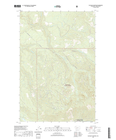 United States Geological Survey Old Baldy Mountain, WA (2020, 24000-Scale) digital map