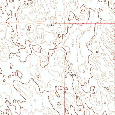 United States Geological Survey Old Baldy, NE (1971, 24000-Scale) digital map