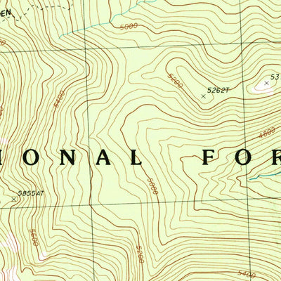 United States Geological Survey Old Baldy, WA (1989, 24000-Scale) digital map