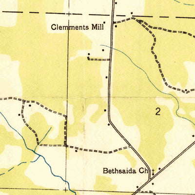 United States Geological Survey Old Bethel, AL (1936, 24000-Scale) digital map