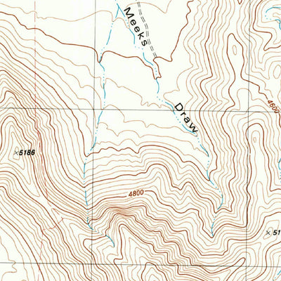 United States Geological Survey Old Blue Mountain, TX (1983, 24000-Scale) digital map