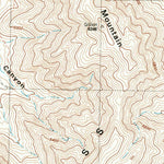 United States Geological Survey Old Blue Mountain, TX (1983, 24000-Scale) digital map