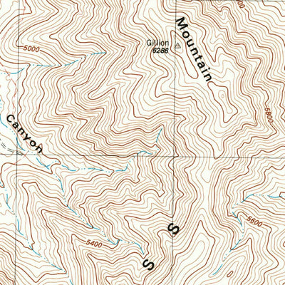 United States Geological Survey Old Blue Mountain, TX (1983, 24000-Scale) digital map