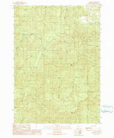 United States Geological Survey Old Blue, OR (1990, 24000-Scale) digital map