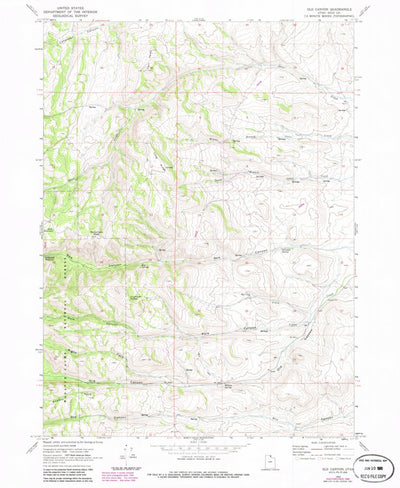 United States Geological Survey Old Canyon, UT (1969, 24000-Scale) digital map