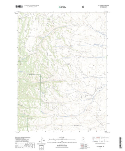 United States Geological Survey Old Canyon, UT (2023, 24000-Scale) digital map