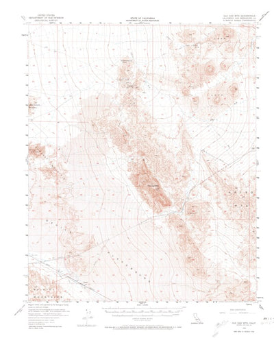 United States Geological Survey Old Dad Mountain, CA (1956, 62500-Scale) digital map