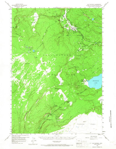 United States Geological Survey Old Faithful, WY (1956, 62500-Scale) digital map