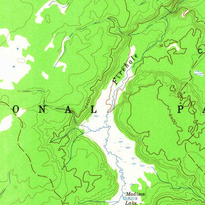 United States Geological Survey Old Faithful, WY (1956, 62500-Scale) digital map
