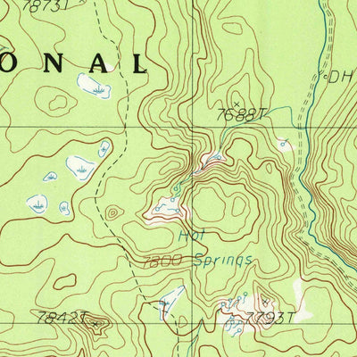 United States Geological Survey Old Faithful, WY (1986, 24000-Scale) digital map