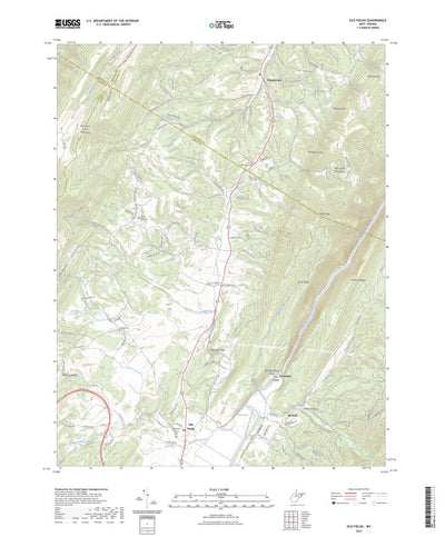 United States Geological Survey Old Fields, WV (2023, 24000-Scale) digital map