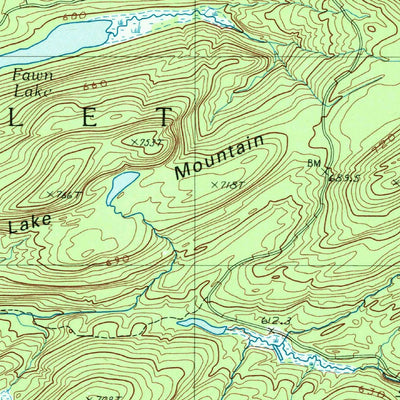 United States Geological Survey Old Forge, NY (1989, 25000-Scale) digital map