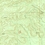 United States Geological Survey Old Glory Mountain, OK (1982, 24000-Scale) digital map
