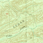 United States Geological Survey Old Glory Mountain, OK (1982, 24000-Scale) digital map