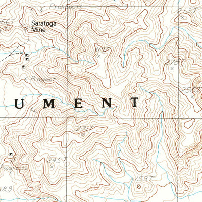 United States Geological Survey Old Ibex Pass, CA (1985, 24000-Scale) digital map