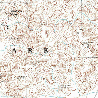 United States Geological Survey Old Ibex Pass, CA (1996, 24000-Scale) digital map