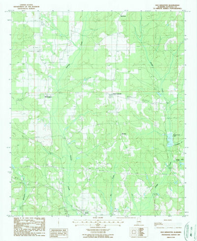 United States Geological Survey Old Kingston, AL (1987, 24000-Scale) digital map