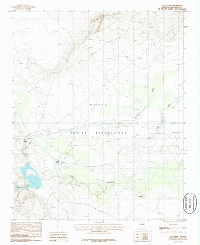 United States Geological Survey Old Leupp, AZ (1986, 24000-Scale) digital map