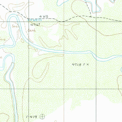 United States Geological Survey Old Leupp, AZ (1986, 24000-Scale) digital map