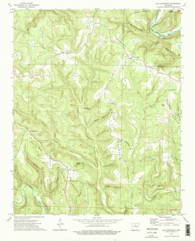 United States Geological Survey Old Lexington, AR (1973, 24000-Scale) digital map