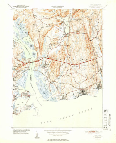 United States Geological Survey Old Lyme, CT (1951, 31680-Scale) digital map