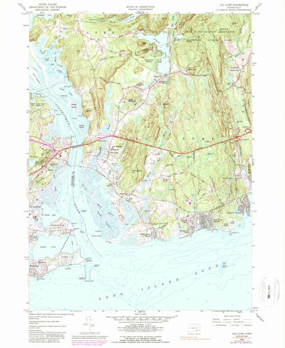 United States Geological Survey Old Lyme, CT (1958, 24000-Scale) digital map