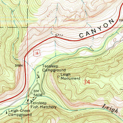 United States Geological Survey Old Maid Gulch, WY (1967, 24000-Scale) digital map