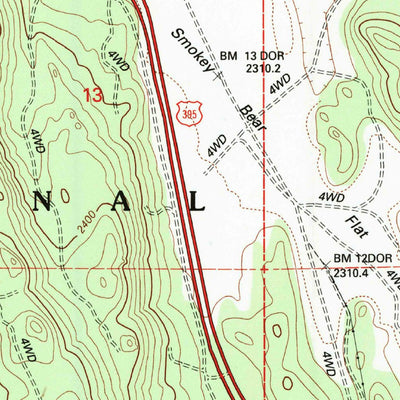 United States Geological Survey Old Mammoth, CA (1994, 24000-Scale) digital map