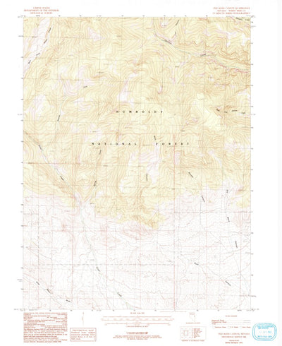 United States Geological Survey Old Mans Canyon, NV (1986, 24000-Scale) digital map