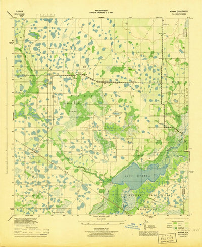 United States Geological Survey Old Myakka, FL (1944, 31680-Scale) digital map