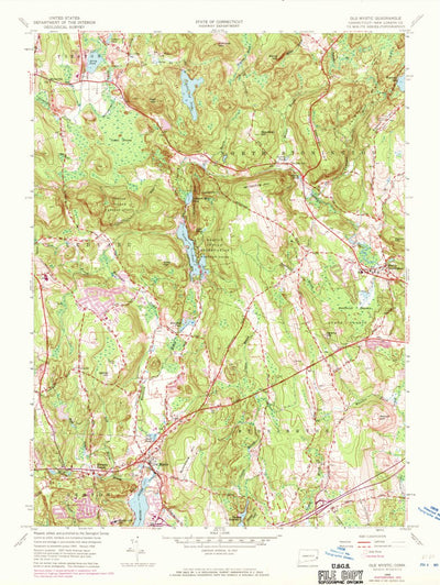 United States Geological Survey Old Mystic, CT (1958, 24000-Scale) digital map