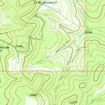 United States Geological Survey Old Noxville, TX (1974, 24000-Scale) digital map