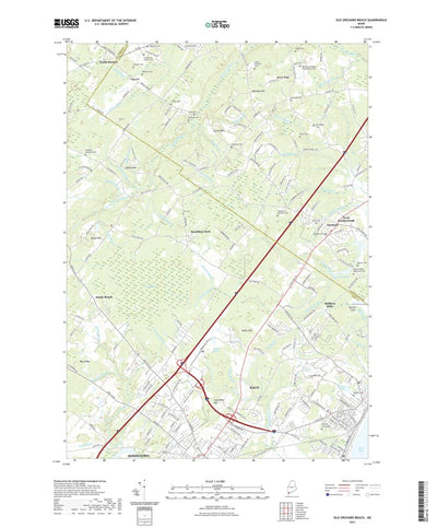 United States Geological Survey Old Orchard Beach, ME (2021, 24000-Scale) digital map