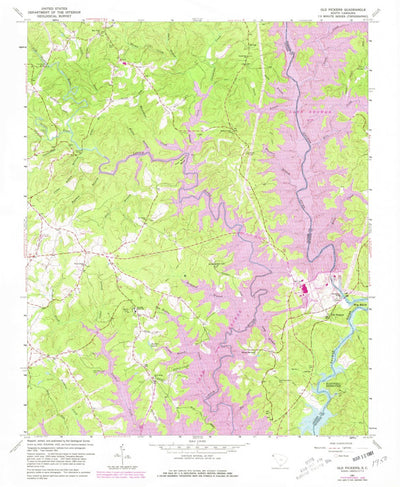 United States Geological Survey Old Pickens, SC (1961, 24000-Scale) digital map
