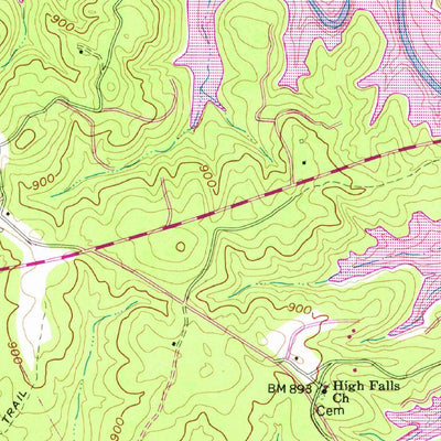 United States Geological Survey Old Pickens, SC (1961, 24000-Scale) digital map