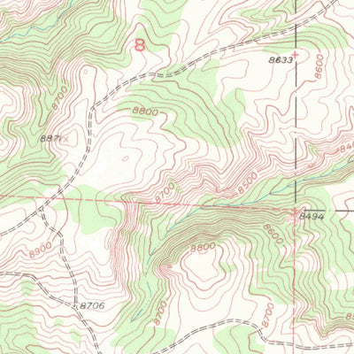 United States Geological Survey Old Roach, CO-WY (1955, 24000-Scale) digital map