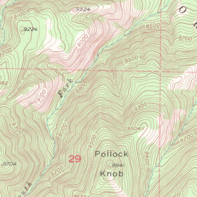 United States Geological Survey Old Roach, CO-WY (1955, 24000-Scale) digital map