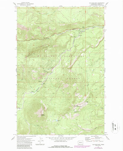 United States Geological Survey Old Scab Mountain, WA (1971, 24000-Scale) digital map