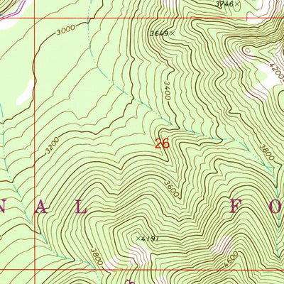 United States Geological Survey Old Scab Mountain, WA (1971, 24000-Scale) digital map