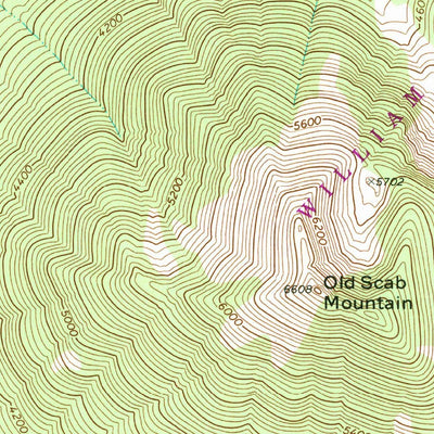 United States Geological Survey Old Scab Mountain, WA (1971, 24000-Scale) digital map
