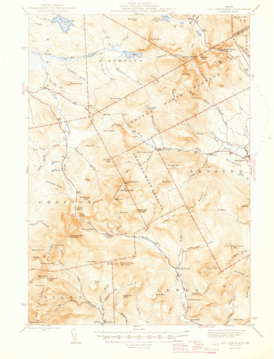 United States Geological Survey Old Speck Mountain, ME (1945, 62500-Scale) digital map