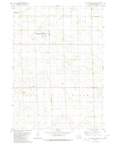 United States Geological Survey Old Stickney Lake, SD (1980, 24000-Scale) digital map