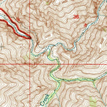 United States Geological Survey Old Timer Mountain, ID-OR (1995, 24000-Scale) digital map