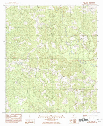 United States Geological Survey Old Town, AL (1982, 24000-Scale) digital map